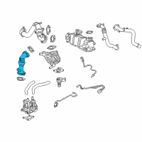 OEM 2019 GMC Sierra 2500 HD EGR Pipe Diagram - 12680217