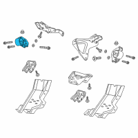 OEM 1997 Dodge Dakota Insulator Engine Mount Diagram - 52022031