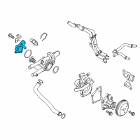 OEM 2018 Kia Sportage Fitting-COOLANT Inlet Diagram - 256302GTB0