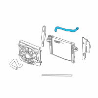 OEM 2005 Jeep Liberty Hose-Radiator Inlet Diagram - 55037920AC