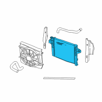 OEM Jeep Liberty Engine Cooling Radiator Diagram - 5174154AB