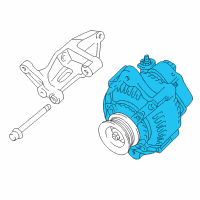 OEM Toyota Tacoma Alternator Diagram - 27060-62160-84