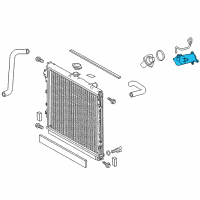 OEM Lexus LX570 Housing, Water Inlet Diagram - 16323-0S020