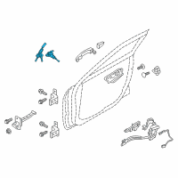 OEM 2016 Hyundai Veloster Door Key Sub Set, Left Diagram - 81970-2VA00