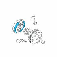 OEM 2003 Mercury Sable Rear Shoes Diagram - 2U2Z-2V200-FARM