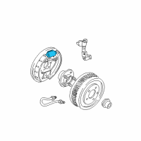 OEM 2000 Ford Taurus Wheel Cylinder Diagram - 1F1Z-2261-CA