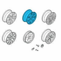 OEM 2020 BMW X7 Disk Wheel, Light Alloy, In Diagram - 36-11-6-885-462