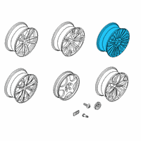 OEM BMW X7 Light Alloy Rim Ferricgrey Diagram - 36-11-6-885-463