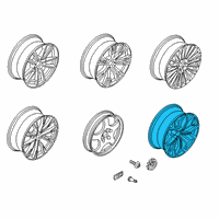 OEM BMW X7 Disk Wheel, Light-Alloy, Bla Diagram - 36-11-6-885-464