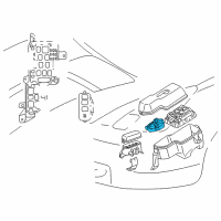 OEM 2003 Toyota Celica Fuse & Relay Box Diagram - 82741-20041