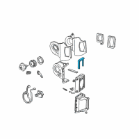 OEM 2004 Ford Explorer Sport Trac Evaporator Core Seal Diagram - XL2Z-19A672-AA