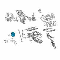 OEM Lexus ES350 Pulley Assy, Crankshaft Diagram - 13470-31060