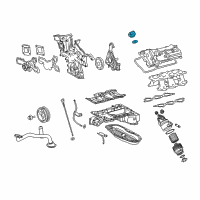 OEM 2015 Lexus GS350 Cap Assy, Oil Filter Diagram - 12180-21010