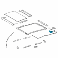 OEM 2022 Lexus ES350 Gear Assembly, Sliding R Diagram - 63260-33200