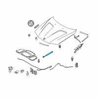 OEM 2007 BMW X3 Gas Pressurized Spring Diagram - 51-23-3-400-352