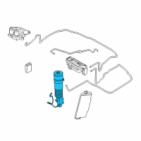 OEM BMW Rear Left Air Suspension Struts Diagram - 37-12-6-796-929