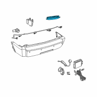 OEM 2008 Jeep Grand Cherokee Display-Parking Assist Diagram - 56046042AA