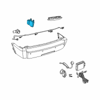 OEM Jeep Grand Cherokee Module-Parking Assist Diagram - 5137541AA