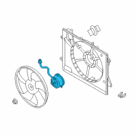 OEM 2015 Hyundai Sonata Motor-Radiator Cooling Fan Diagram - 25386-C2100