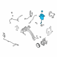 OEM 2014 BMW 550i Power Steering Reservoir Diagram - 32-41-6-776-240