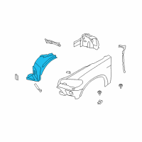 OEM 2008 BMW X5 Cover, Wheel Arch, Frontsection, Front Left Diagram - 51-71-8-046-301