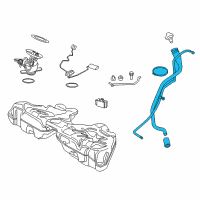 OEM 2016 BMW 640i Gran Coupe Plastic Filler Pipe Diagram - 16-11-7-277-672