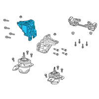 OEM 2022 Jeep Gladiator Engine Mount Diagram - 68328258AE