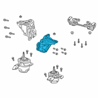 OEM 2022 Jeep Gladiator Engine Mount Diagram - 68328259AE