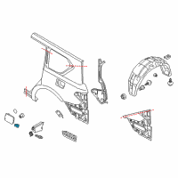 OEM 2017 Nissan Armada Spring-Fuel Filler Diagram - 78836-1LA0A