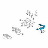 OEM 2015 Lexus LS600h Rear Seat Armrest Assembly, Center Diagram - 72830-50M90-L0