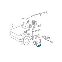 OEM Ford Escape Side Sensor Diagram - YL8Z-14B345-BA