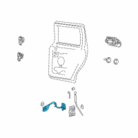 OEM 2003 Lincoln Navigator Handle, Inside Diagram - 6L7Z-78431B14-C