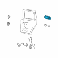 OEM 2004 Lincoln Navigator Handle, Outside Diagram - 7L7Z-7826604-AR