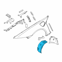 OEM 2015 BMW i8 Cover, Wheel Arch, Frontsection, Front Left Diagram - 51-71-7-328-619