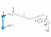 OEM Cadillac CT5 LINK ASM-RR STAB SHF Diagram - 84978593