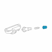 OEM Buick Repair Kit Cap Diagram - 25858636