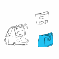 OEM 1999 Ford E-150 Econoline Center Console Base Diagram - F7UZ16045A36AAA
