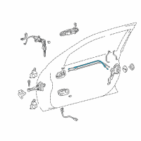 OEM Lexus IS300 Cable Assy, Front Door Lock Remote Control Diagram - 69710-53010