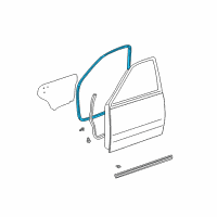 OEM 2004 Toyota Tundra Surround Weatherstrip Diagram - 62311-0C030-B0