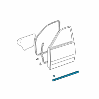 OEM 2004 Toyota Sequoia Lower Weatherstrip Diagram - 67863-0C020