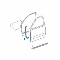 OEM 2004 Toyota Sequoia Weatherstrip Diagram - 67861-0C020