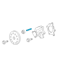 OEM 2013 Toyota Yaris Water Pump Stud Diagram - 90126-06013