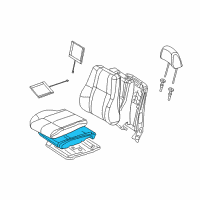 OEM 2015 Dodge Durango Seat Cushion Foam Diagram - 68101079AA