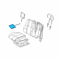 OEM 2016 Jeep Grand Cherokee Pad-Seat Cushion Diagram - 4610198AD