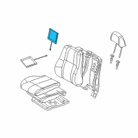 OEM 2014 Jeep Grand Cherokee Pad-Seat Back Diagram - 4610196AE