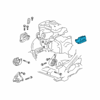 OEM 2017 GMC Acadia Transmission Mount Diagram - 84499837