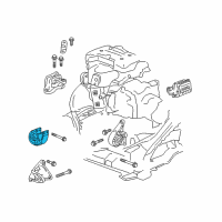 OEM 2018 GMC Acadia Rear Transmission Mount Diagram - 84143369