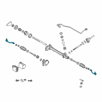 OEM 2015 Hyundai Genesis End Assembly-Tie Rod, LH Diagram - 56820-B1500