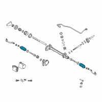 OEM 2016 Hyundai Genesis Bellows-Steering Gear Box Diagram - 57740-B1000