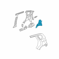 OEM Honda Fit Wheelhouse, L. RR. Diagram - 64730-SLN-A00ZZ